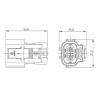Buy cheap 120A EV Battery Connector , Right Angle High Voltage Automotive Connectors from wholesalers