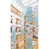 Buy cheap Suspended Fabric Hanging Banners Inkjet Printing Shopping Mall Brands Advertisin product