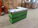 Morden Register Checkout Counter , ODM Supermarket Cashier Desk With Conveyor