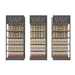 Customized Supermarket Display Shelving Durable Steel And Wood Store Display
