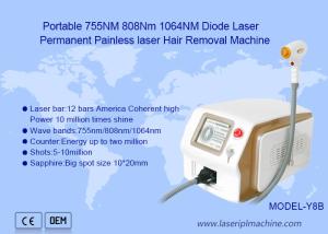 China Portable High Power Diode Laser Hair Removal Beauty Machine 808nm on sale