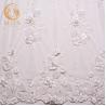 Buy cheap Classical White Lace Fabrics Material Handmade 80% Nylon 0.9144m Length from wholesalers