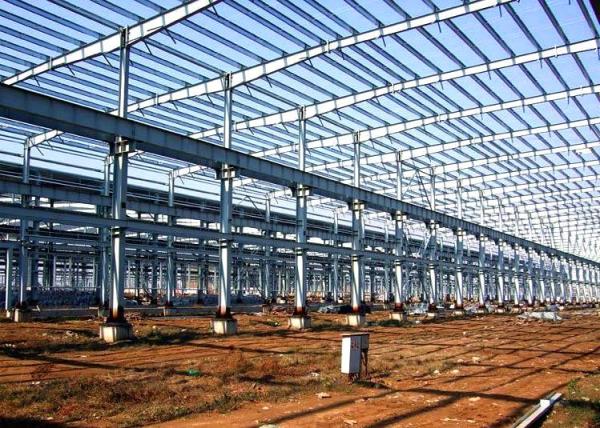 Buy cheap Pre Built Steel Buildings Portal Frame Structure Factory Buildings Construction from wholesalers