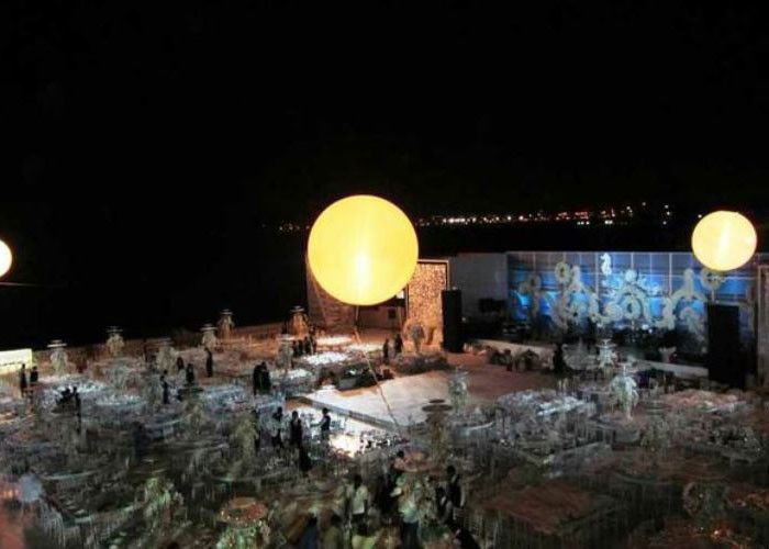 2000W Inflatable Led Light With Halogen Lamp Moon Balloon
