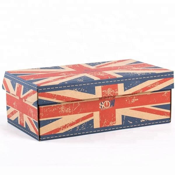 Buy cheap Glossy Lamination Custom Logo Printing Corrugated Shoe Box from wholesalers