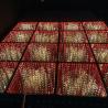 Buy cheap Rental 3D mirror golden starry starlit LED dance floor for sale from wholesalers