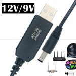 Buy cheap Hot Sale 5V USB to 9V 12V DC Output Converter Booster Wifi Modem Router Power Cable from wholesalers