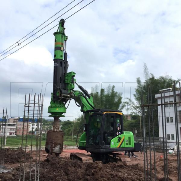 Buy cheap Depth 12m 10ton Excavator Mounted Mud Rotary Drill Rig For CAT from wholesalers