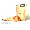Buy cheap Eco-Friendly Kraft Paper Spout Pouch Shampoo Refill Bag Liquid Packaging Pouches Stand Up, Flat Bottom, Side Gusset from wholesalers