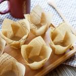 Food Grade Tulip Baking Cups / Muffin Baking Cups Grease Proof Non Sticky
