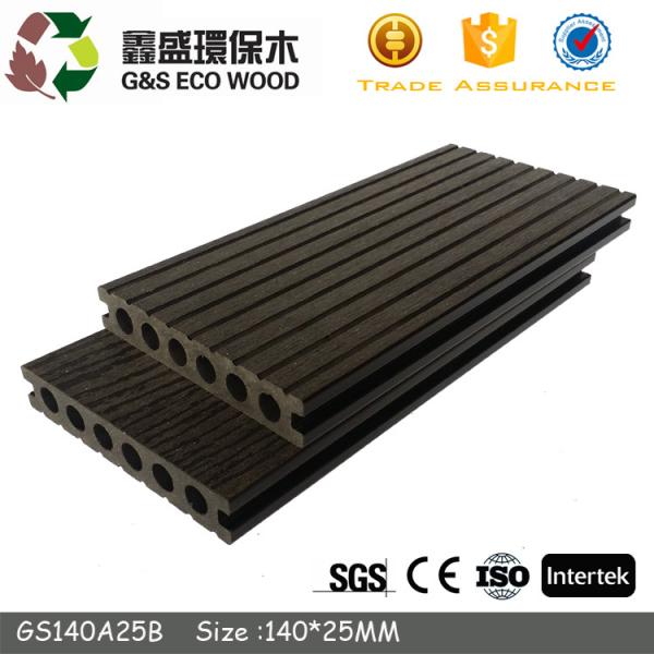 Buy cheap Non Biodegradable Hollow Wpc Decking Pests Proof Outdoor Composite Wood Flooring from wholesalers
