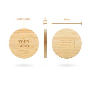 Wholesale Wooden Bamboo PCB Desktop Wireless Charger 10W Pad Customized Logo from china suppliers