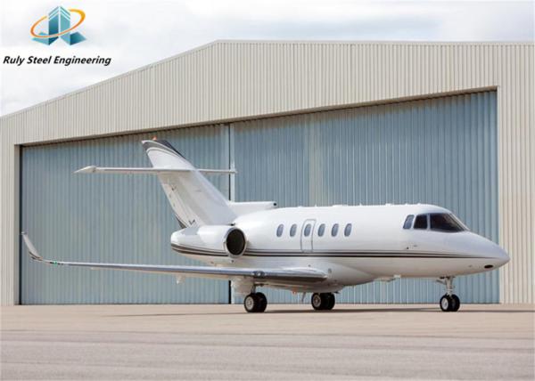 High Span Prefabricated Steel Structure Hangar For Aircraft Storage And