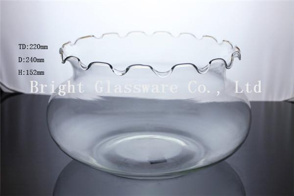 Buy cheap Custom flower edge design glass fish tank wholesale, glass fish jar from wholesalers