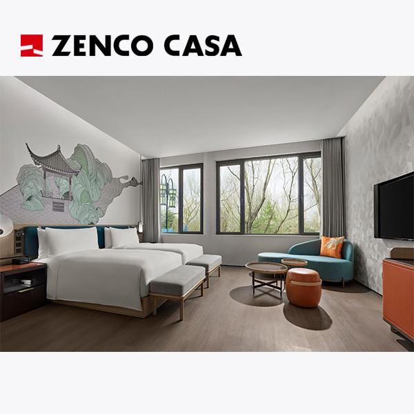 Buy cheap Contemporary Style Hotel Bedroom Furniture Set For Hotel Twin Bedded Rooms from wholesalers
