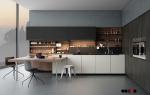 Melamine Lacquer Contemporary Flat Panel Modern Modular Kitchen Cabinets