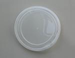 Non - toxic 502# big flat clear PP / PE Cap , silkscreen printing 126mm