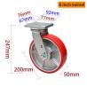 Buy cheap 8 Inch Heavy Duty Caster Wheels 200mm 800kg Load Aluminum Core from wholesalers