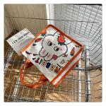 Winnie The Pooh Rubber Stamp Shopping Bag Kiki Titi Cartoon Shoulder Canvas