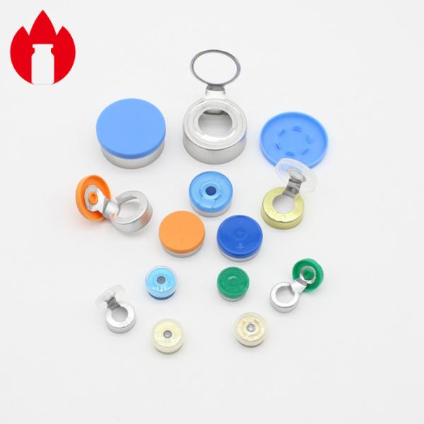Buy cheap 13mm 20mm 32mm Pharma Crimp Top Aluminum Plastic Tear Off Cap from wholesalers