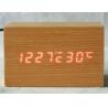 Buy cheap Digital Jumbo LED Wood Clock Vintage Table Wooden Alarm Clock from wholesalers