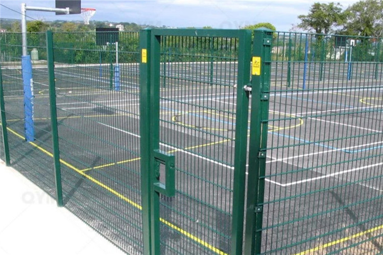 Square Post 656 Twin Wire Mesh Double Loop Garden Fence For Residential
