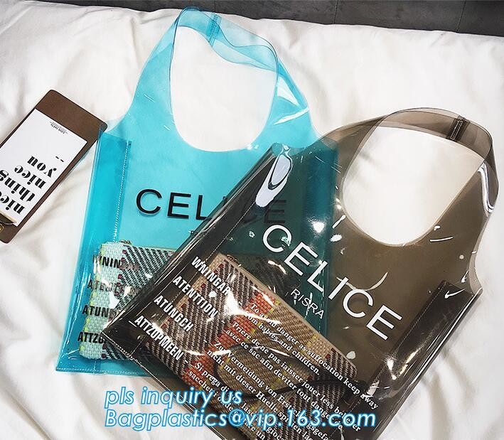 top pvc handle bag, Beach Tote waterpoof Bag Pvc Handle Bags, biodegradable PVC shopping bags die cut handle bag with lo