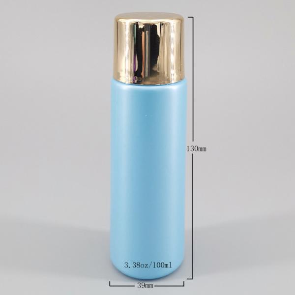 Buy cheap PET Blue 18mm Cylinder 3.38oz Recycled Plastic Bottles from wholesalers