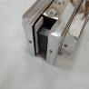Buy cheap 0.8mm Thickness Bottom Door Lock Clamp , Glass Door Bottom Patch Lock 164×31×51mm from wholesalers