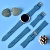 Buy cheap Custom Women Men Sport Silicone Watch Strap , 22mm Smart Watch Band Blue from wholesalers