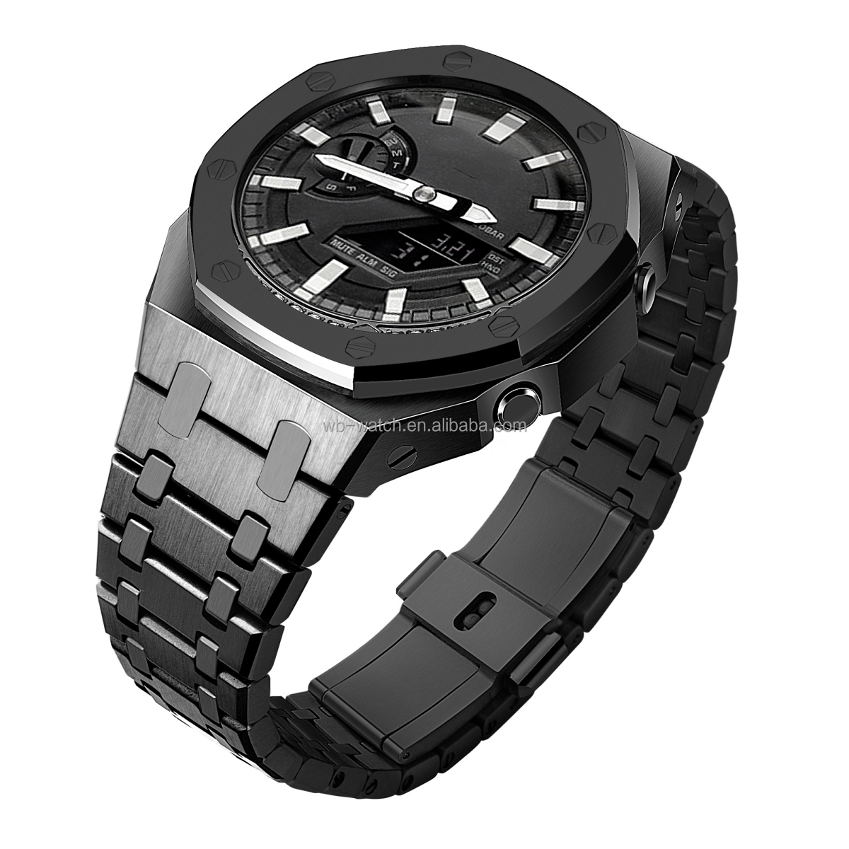 Stainless Steel Mod Case Band For Casio Watches G Shock Custom Metal GA2100 Watch