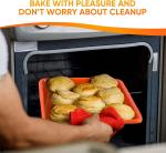 Heatproof Nontoxic Silicone Baking Tray Cookie Pan Multipurpose