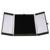 Buy cheap Black Faux Leather Jewelry Box Snap Tab Necklace Gift Box from wholesalers