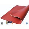 Buy cheap Heat Resistant Red Silicone Coated Fiberglass Cloth Double Sides 1.3mm from wholesalers