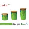 Buy cheap Garden Pattern Bamboo Fiber Storage Box , Food Grade Material Coloured Storage Boxes from wholesalers