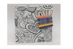 Children 2 In 1 Drawing Art And Craft Board With 45Pcs Decorative Sticky Geme