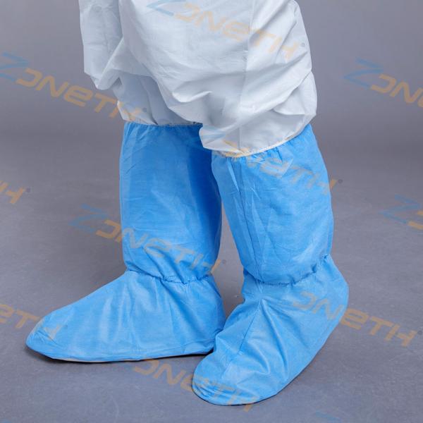 Buy cheap Elastic Ankle 50gsm SMS 400gsm PVC Disposable Shoe Protectors from wholesalers