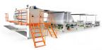 5.5kw 1260mm Width Tissue Paper Folding Machine 3000kg 3HP