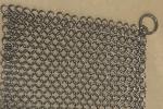 6*8 Inch Stainless Steel Cast Iron Skillet Cleaner Chainmail Scrubber For Cast