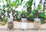 Shaker With Condiment Modern Design Glass Salt Pepper Shaker Set