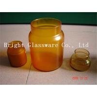 Buy cheap Beautiful solid color Glass Candle Jars for wholesale product