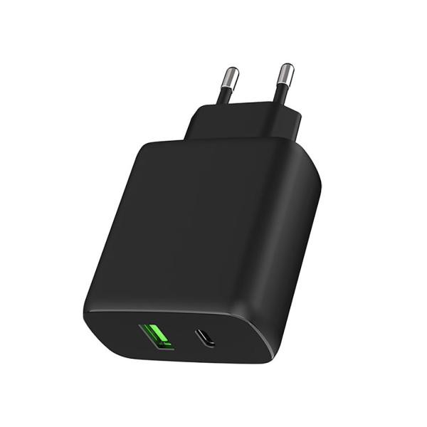 Buy cheap Essential European Plug Adapter Designed for Europe's Market Black/White Color Dimensions mm 52*27.7*55 LWH from wholesalers