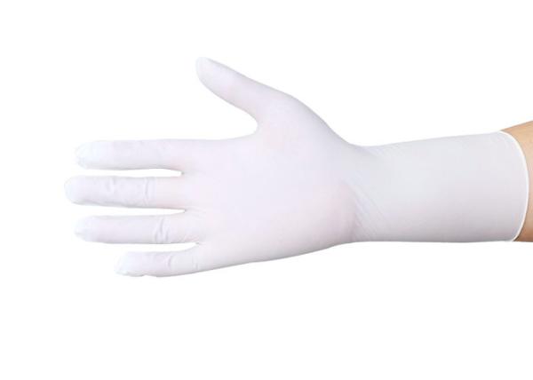 Buy cheap White Soft Disposable Plastic Gloves Latex Examination Gloves Good Performance from wholesalers