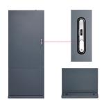 55 Inch Outdoor Digital Signage Totem 4K IP65 Floor Free Standing