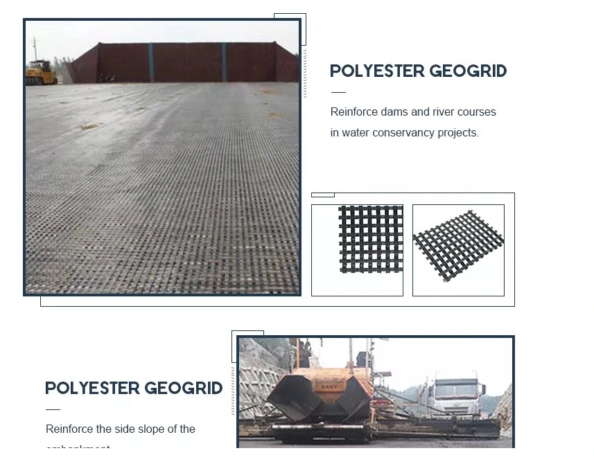 Roadbase Reinforcement Warp Knitted Polyester Woven (PET) Biaxial Geogrid for Reinforcement