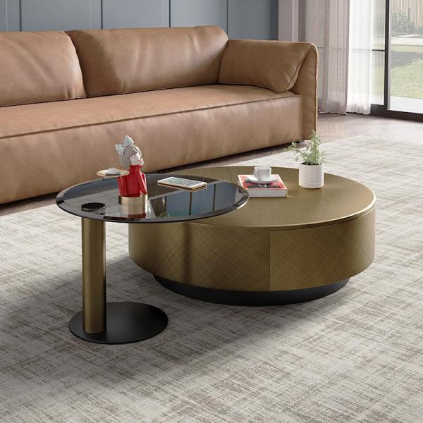 Buy cheap Stainless Steel Marble Combination Coffee Table No Storage from wholesalers