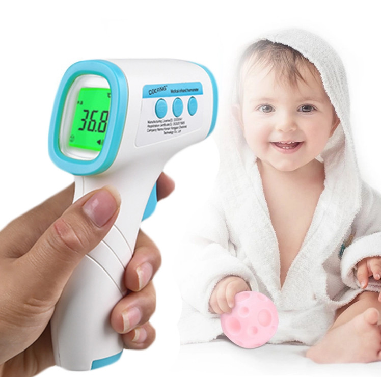Handheld non contact infrared thermometer for body temperature