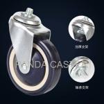 5 Inch Shopping Cart Casters PU Castor Wheels 125mm For Trolley