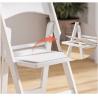 Buy cheap Square Outdoor Folding Chairs Wedding Party Wimbledon Garden White Resin Chairs from wholesalers