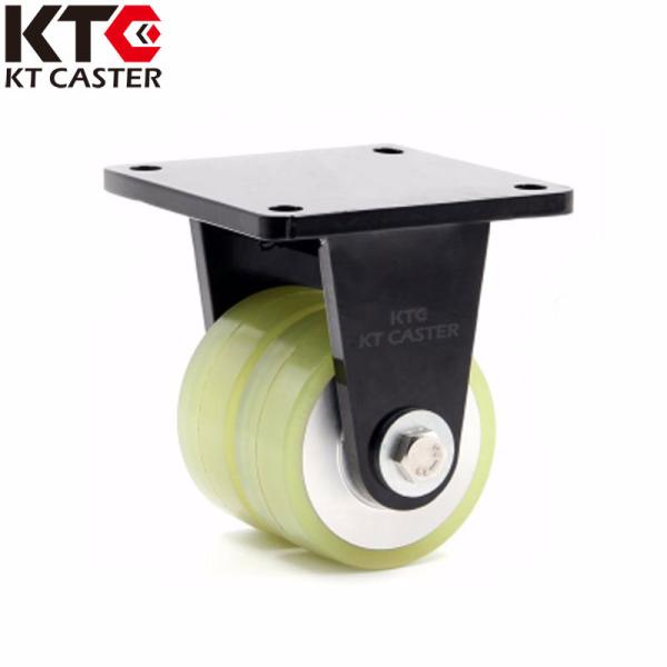 Buy cheap 800kg Nylon Caster Wheels Fixed Rigid Flange Outdoor Industrial Casters from wholesalers
